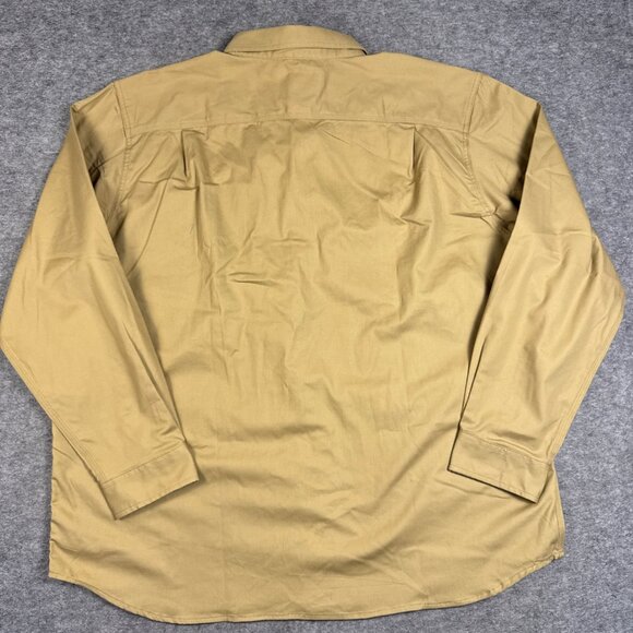 Carhartt Shirt Mens 2XL Brown Rugged Professional Relaxed Canvas Work TW2538-M - Picture 8 of 11